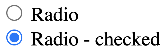 native radio buttons in Chrome